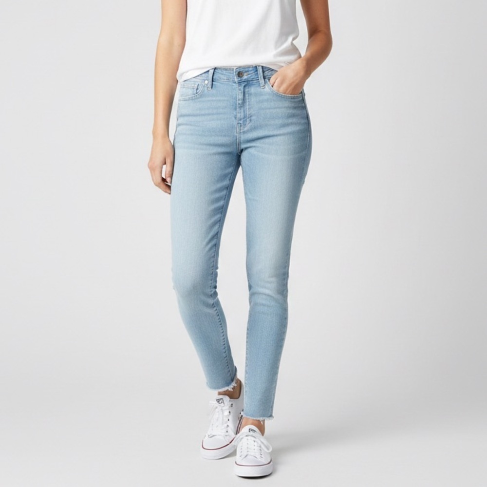 AG The Middi Ankle REV1499 Super Skinny Jeans Light Wash